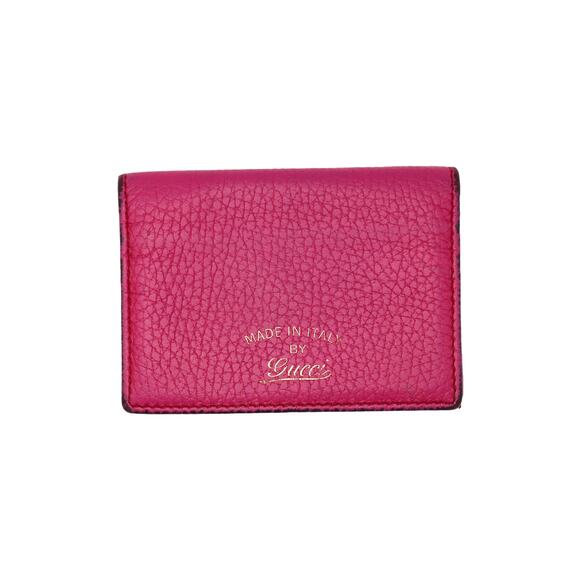 🔴 Gucci Pocket Organizer Wallet - Pink Tumbled Leather - Picture 1 of 6